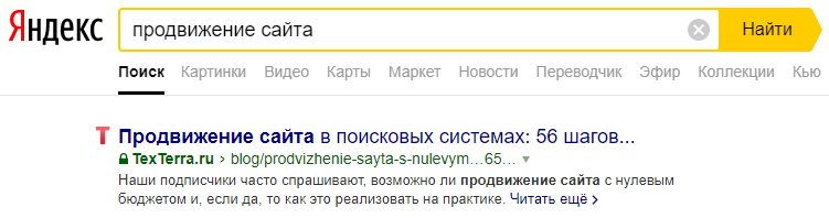 Отображение сайта в поисковой выдаче с разным регистром